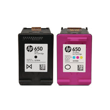 Load image into Gallery viewer, HP 650 Black and Tri Colour Original Ink Multipack - H650MP