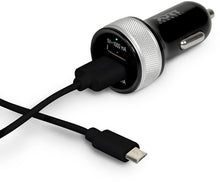 Load image into Gallery viewer, Port Designs Port Design 2 Port USB Car Charger with Micro USB Cable