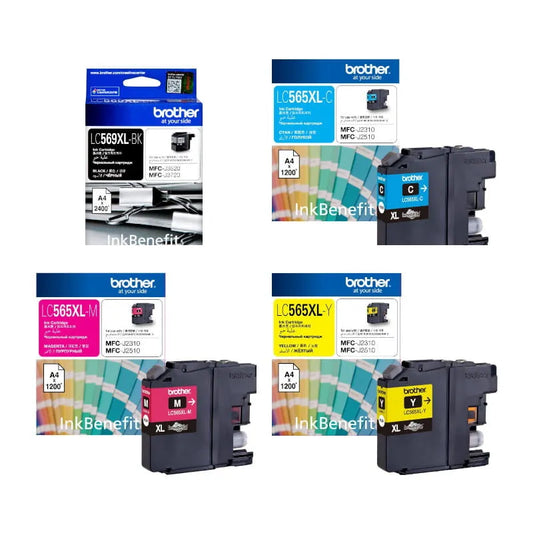 Brother LC-569XL Black LC-565XL CMY Original Ink Multipack - LC569XL / LC565XL