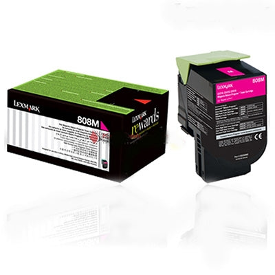 Lexmark 808XM toner magenta - Genuine Lexmark 80C8XM0 Original Toner cartridge