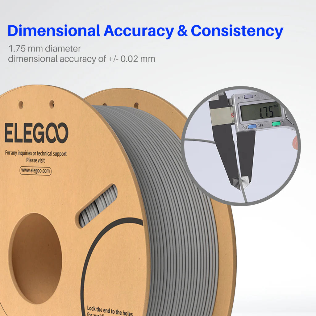 ELEGOO PLA Filament 1.75mm / 1KG with Cardboard Spool