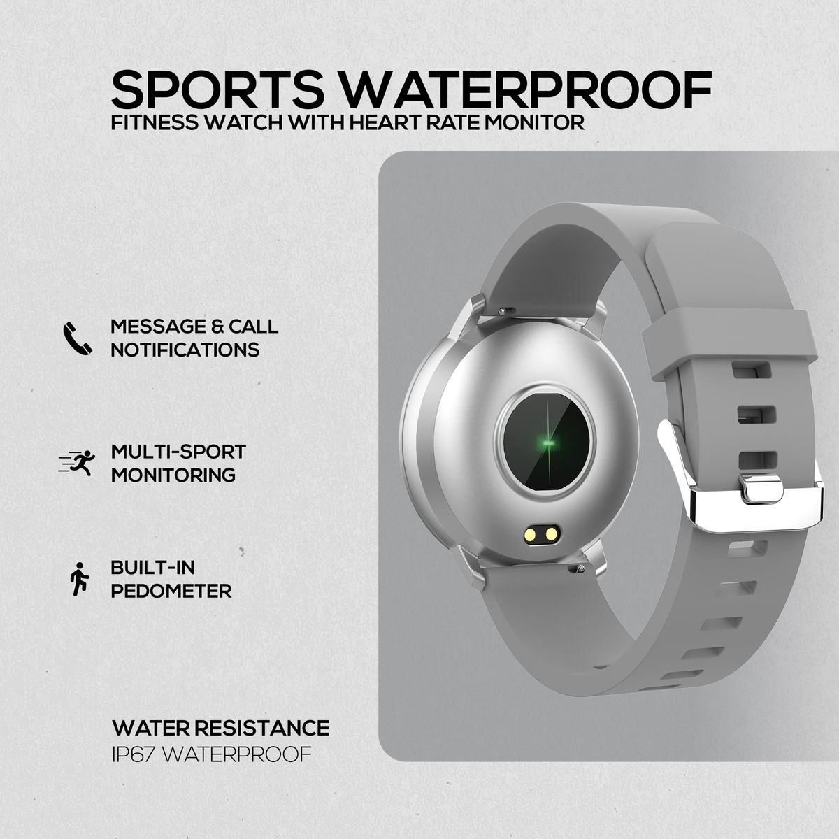 Volkano Active Tech Trend Series Watch with Heart Rate Monitor