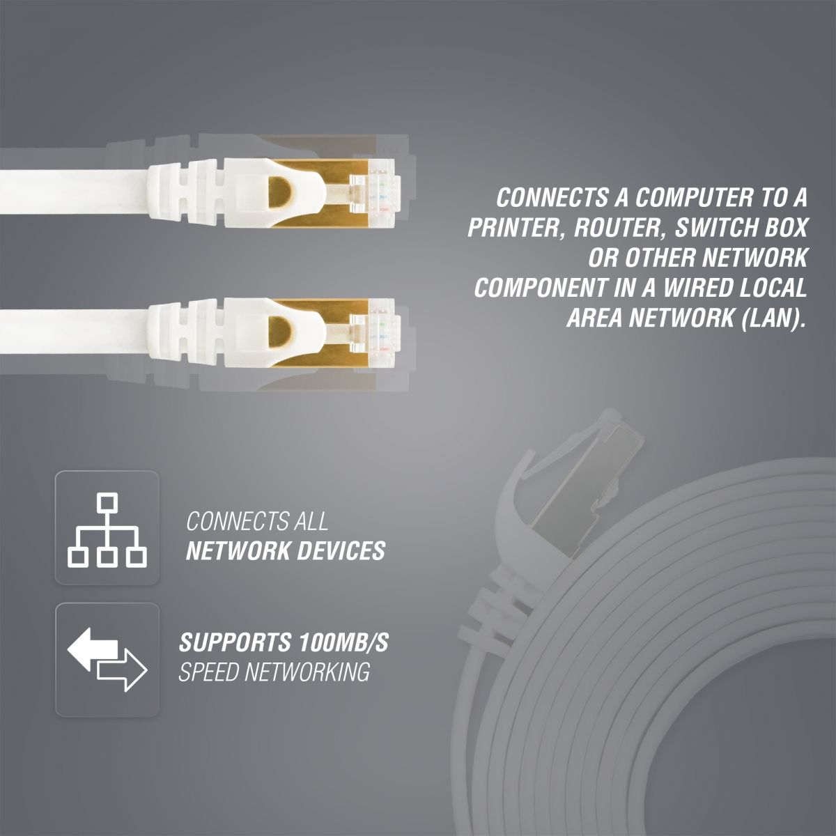 VolkanoX Giga Series CAT 7 Ethernet Cable