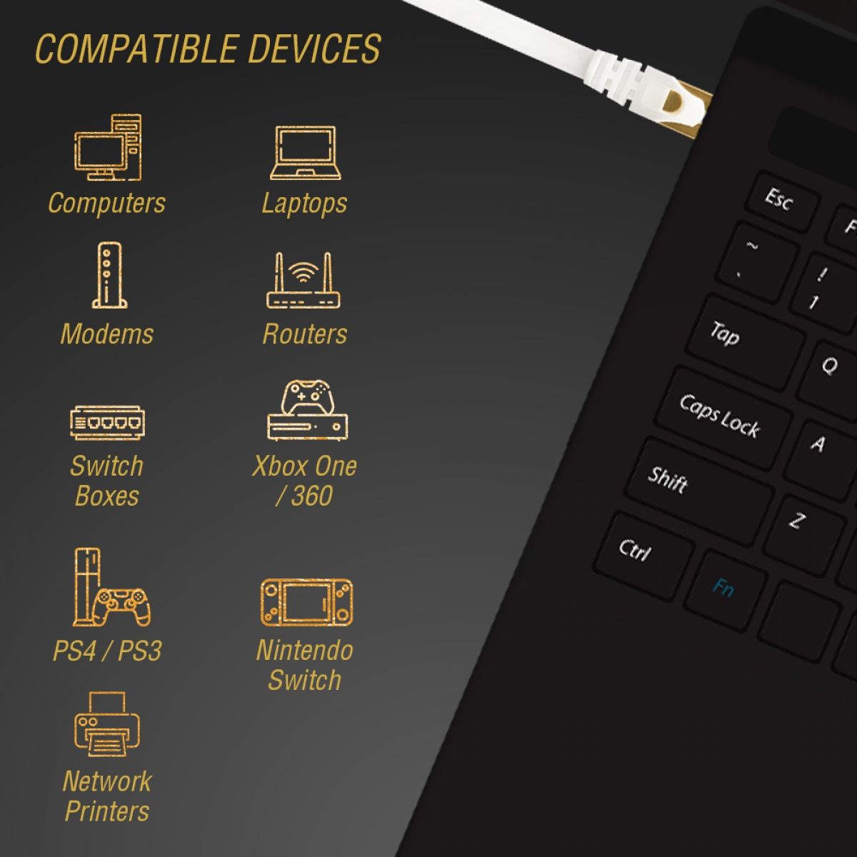 VolkanoX Giga Series CAT 7 Ethernet Cable