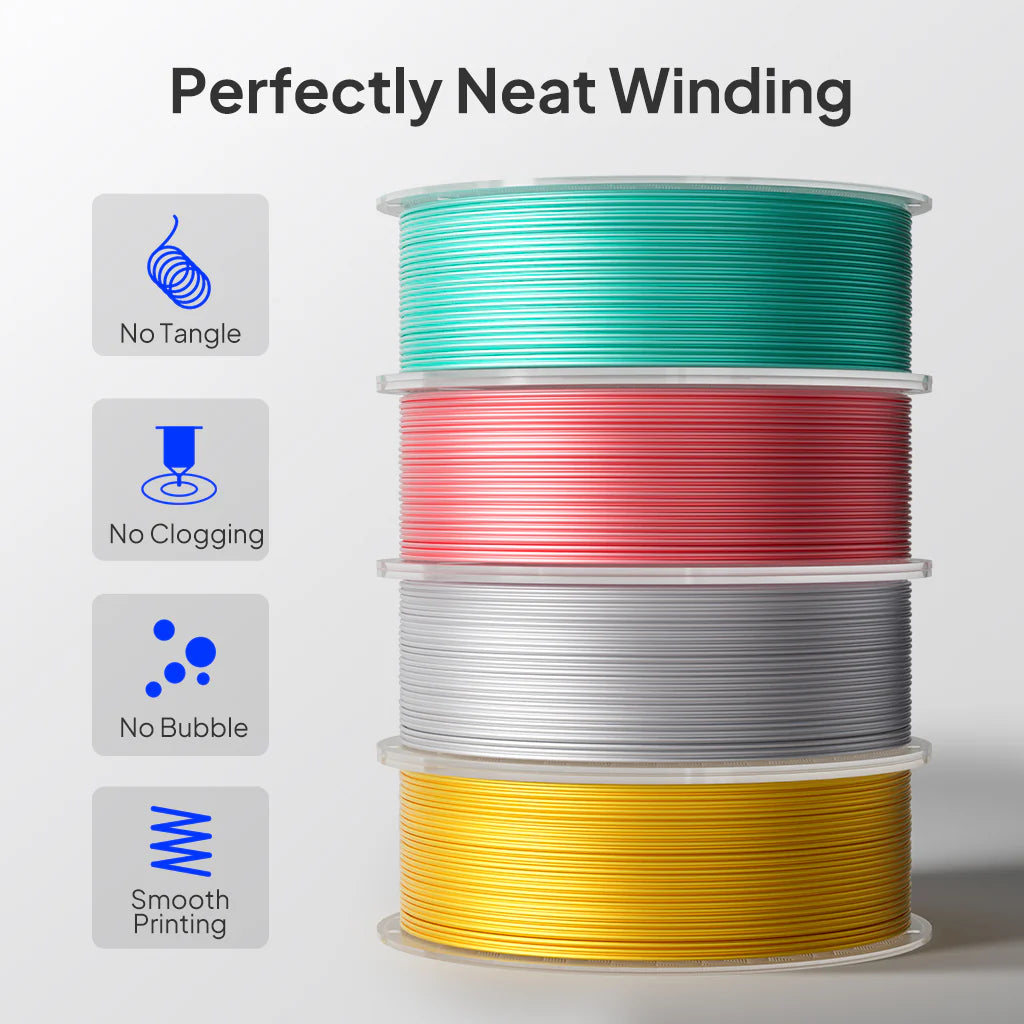 ELEGOO PLA Silk Filament 1.75mm / 1KG with Plastic Spool
