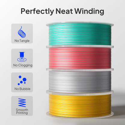 ELEGOO PLA Silk Filament 1.75mm / 1KG with Plastic Spool
