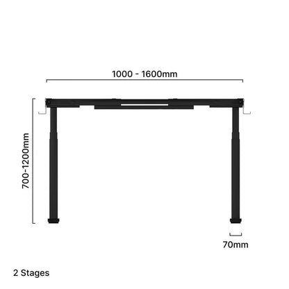 ARORA Standing Desk Pro Duo Two Stage - Frame Only
