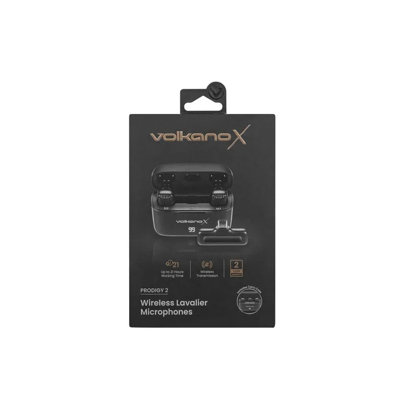 VolkanoX Prodigy 2 Series Wireless Lavalier Microphone