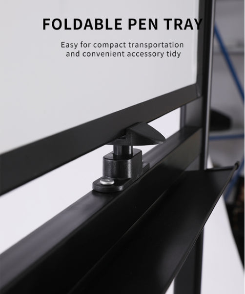 Deli Mobile Magnetic Whiteboard & Chalkboard