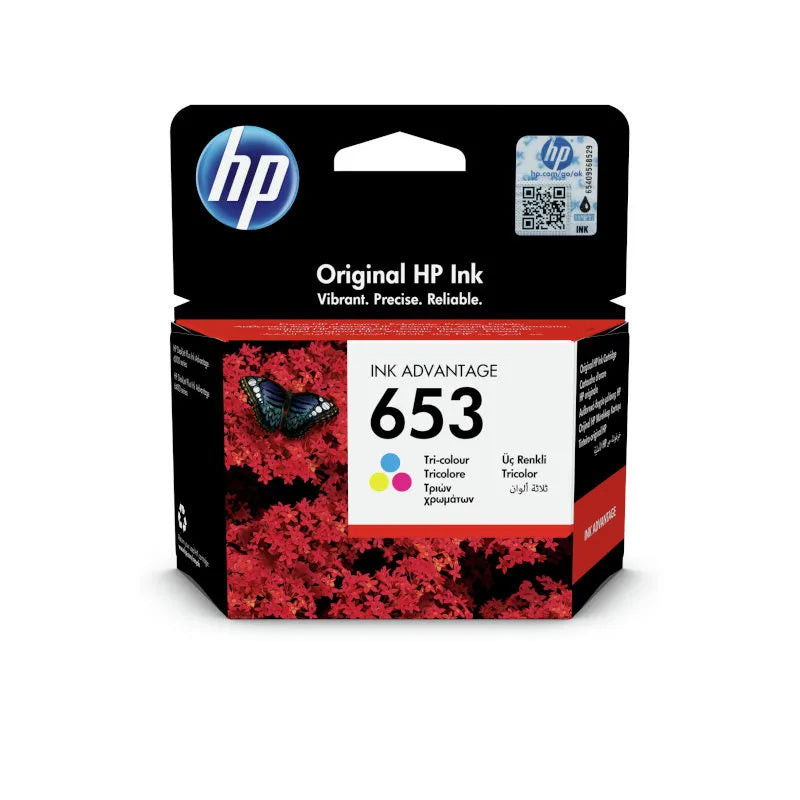 HP 653 ink tri-colour - Genuine HP 3YM74AE Original Ink cartridge