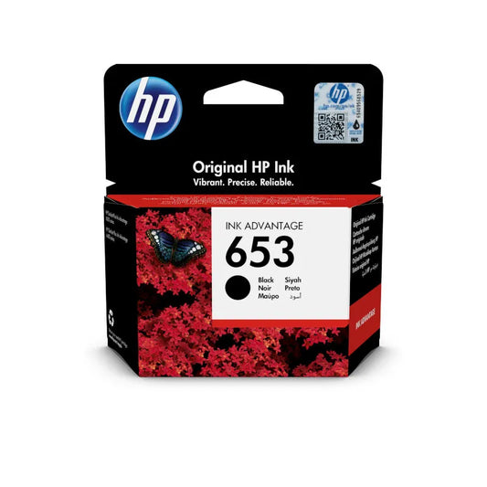 HP 653 Black Original Ink - 3YM75AE