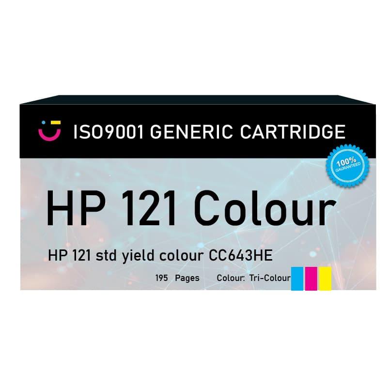 HP 121 (HP-CC643HE) Colour ink cartridge - Compatible - tonerandink.co.za