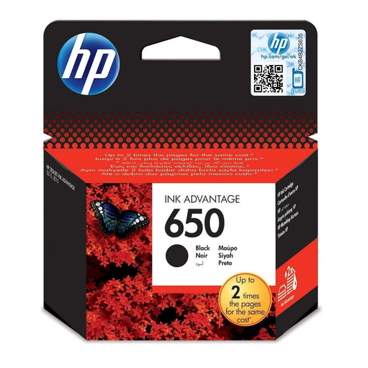 HP 650 ink black - CZ101AK - HP-CZ101AK - tonerandink.co.za