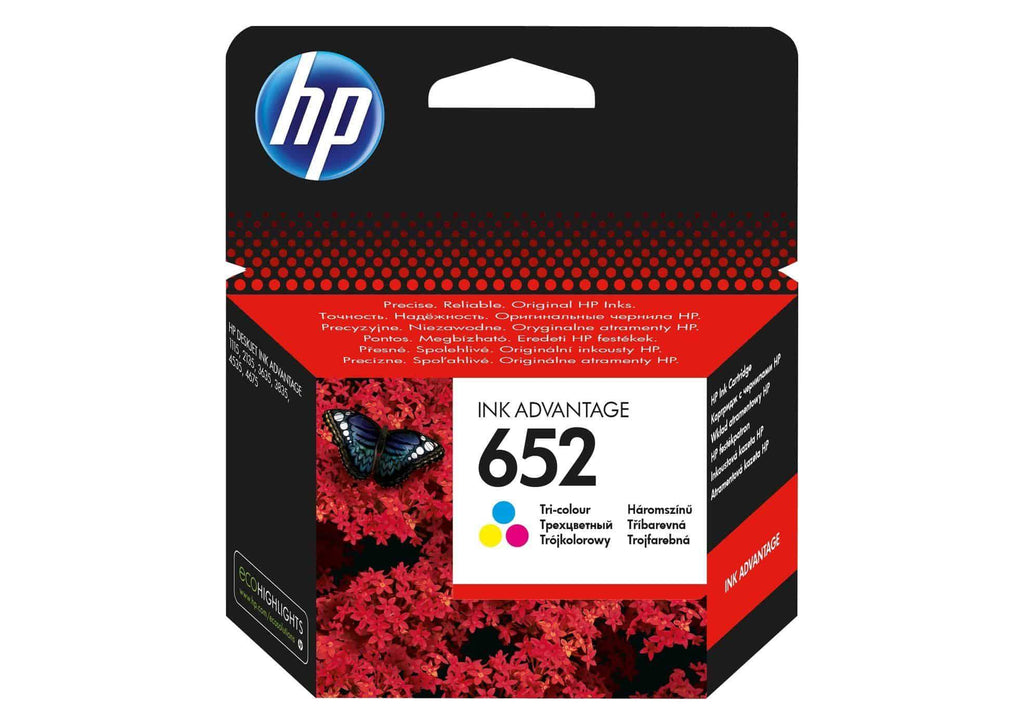 HP 652 ink tri-colour - F6V24AE - HP-F6V24AE - tonerandink.co.za