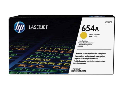 HP 654A toner yellow - CF332A - tonerandink.co.za