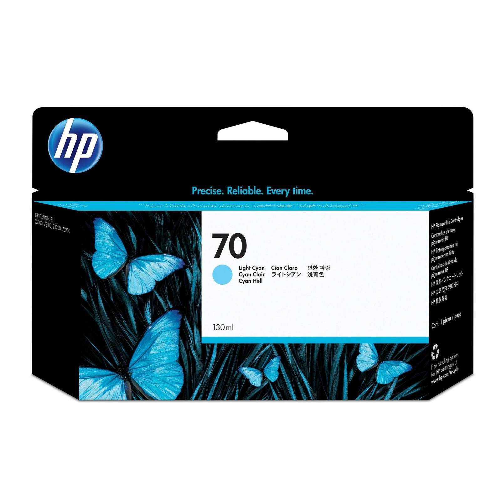 HP 70 130ml DesignJet light cyan Ink - C9390A - tonerandink.co.za