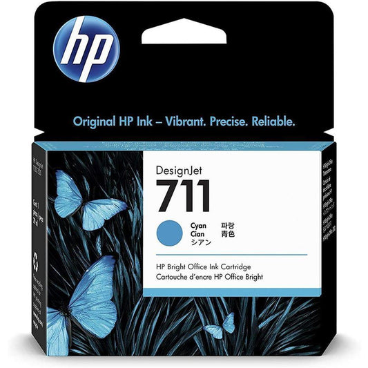 HP 711 80ml DesignJet black high yield Ink - CZ133A - tonerandink.co.za