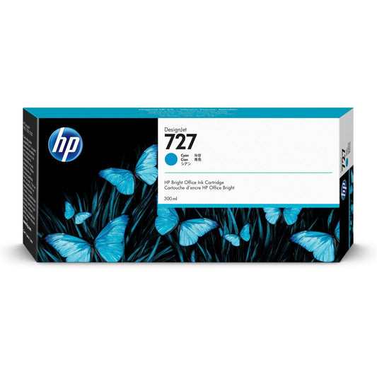 HP 727 300ml DesignJet cyan Ink - F9J76A - tonerandink.co.za