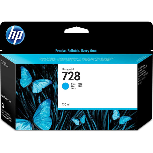 HP 728 130ml DesignJet cyan Ink - F9J67A - tonerandink.co.za