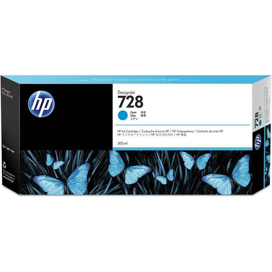 HP 728 300ml DesignJet cyan Ink - F9K17A - tonerandink.co.za