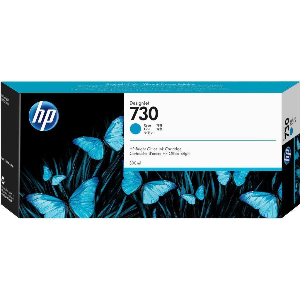 HP 730 300ml DesignJet cyan Ink - P2V68A - tonerandink.co.za