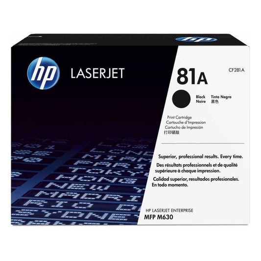 HP 81A toner black - Genuine HP CF281A Original Toner cartridge - tonerandink.co.za