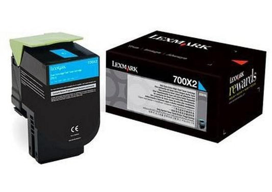 Lexmark 700X2 toner cyan - 70C0X20 - Lexmark-70C0X20 - tonerandink.co.za