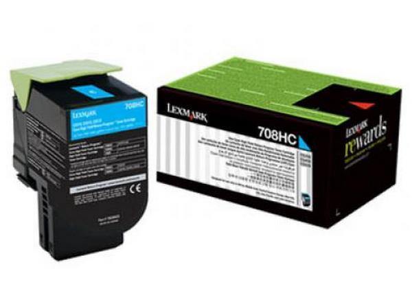 Lexmark 708HC toner cyan - 70C8HC0 - Lexmark-70C8HC0 - tonerandink.co.za