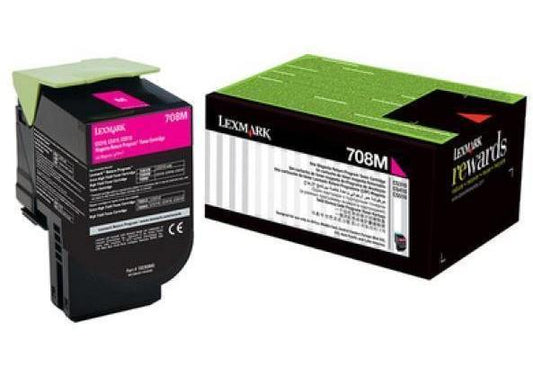 Lexmark 708M toner magenta - 70C80M0 - Lexmark-70C80M0 - tonerandink.co.za