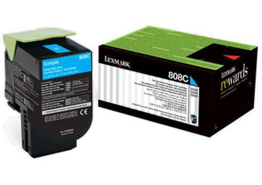 Lexmark 808C toner cyan - 80C80C0 - Lexmark-80C80C0 - tonerandink.co.za