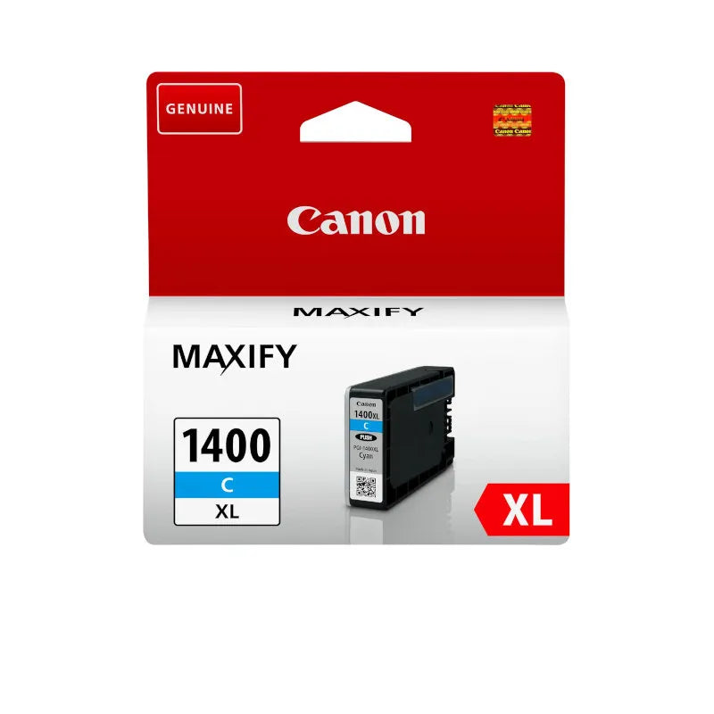 Canon PGI-1400XL ink cyan - Genuine Canon PGI-1400XLC Original Ink cartridge